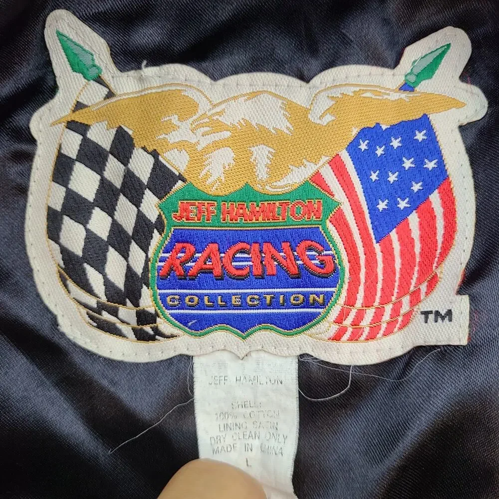 Vintage Jeff Hamilton Jeff Gordon 1998 NASCAR Winston Cup Champion Jacket L #24